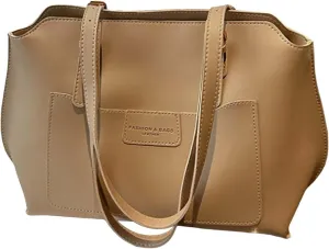 Leather Shoulder Bag for Women, Large Capacity Work Commute Handbags College Tote Bags Satchel Casual Purses for Women