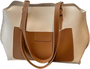 Leather Shoulder Bag for Women, Large Capacity Work Commute Handbags College Tote Bags Satchel Casual Purses for Women
