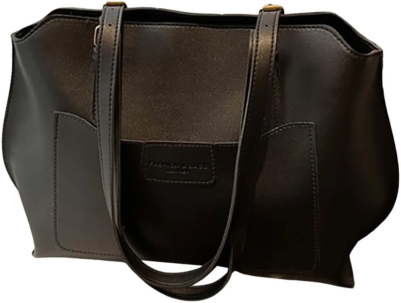 Leather Shoulder Bag for Women, Large Capacity Work Commute Handbags College Tote Bags Satchel Casual Purses for Women