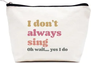 LIBIHUA Theatre and Singer Decor Present,Music Lover,Karaoke Lovers Gifts,Music Teacher Singing Present,Musical Party,Night Song Singer Present-Makeup Bag Cosmetic Bag Travel Pouch