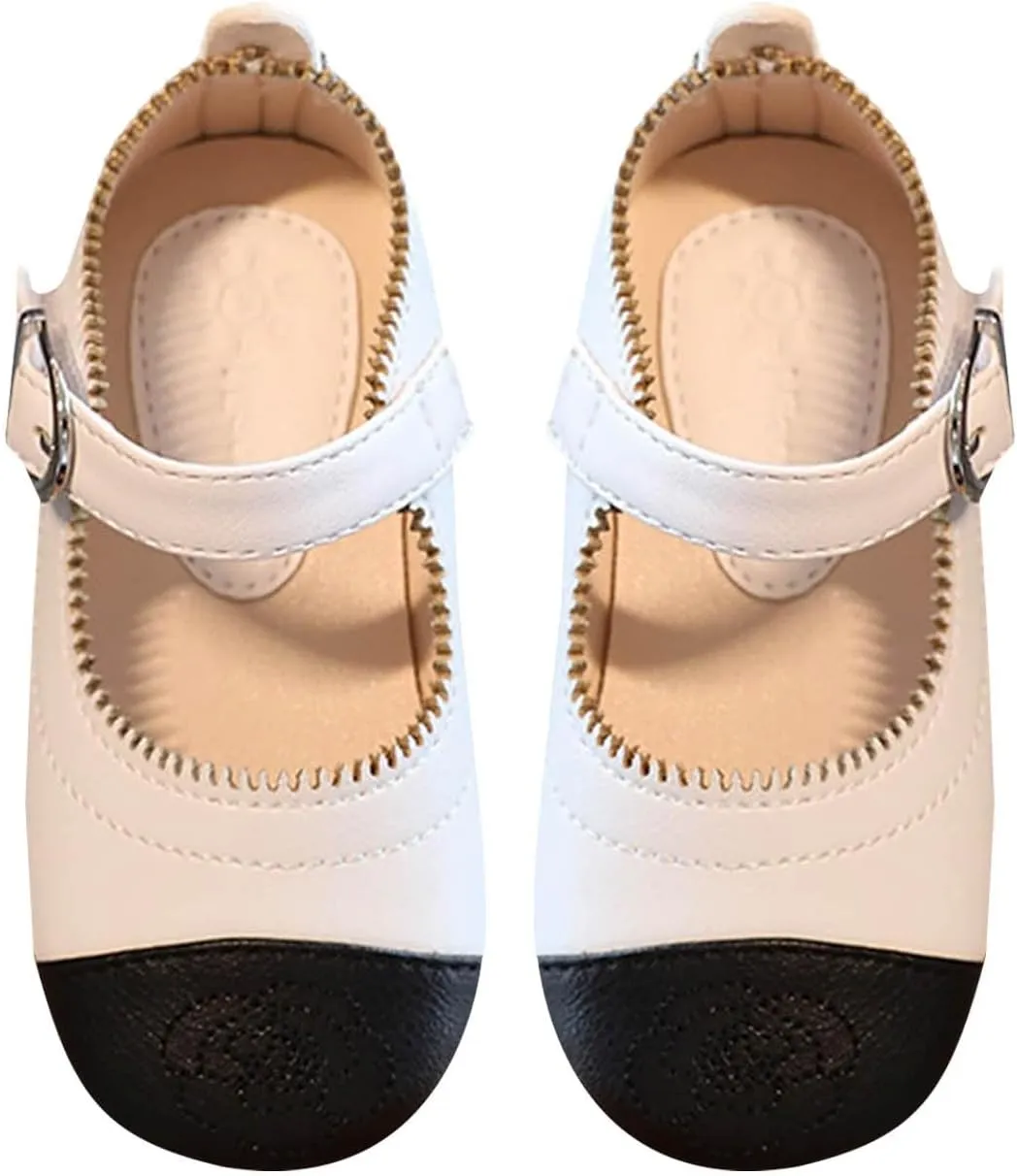 Little Girls Dress Shoes Ballerina Ballet Flat Toddler Kids Mary Jane for Wedding Part Kids School Shoes