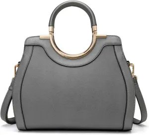 LJOSEIND Womens Handbags Designer Purses Satchel Totes Structured Shoulder Bags