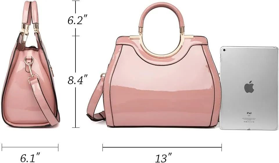 LJOSEIND Womens Handbags Designer Purses Satchel Totes Structured Shoulder Bags