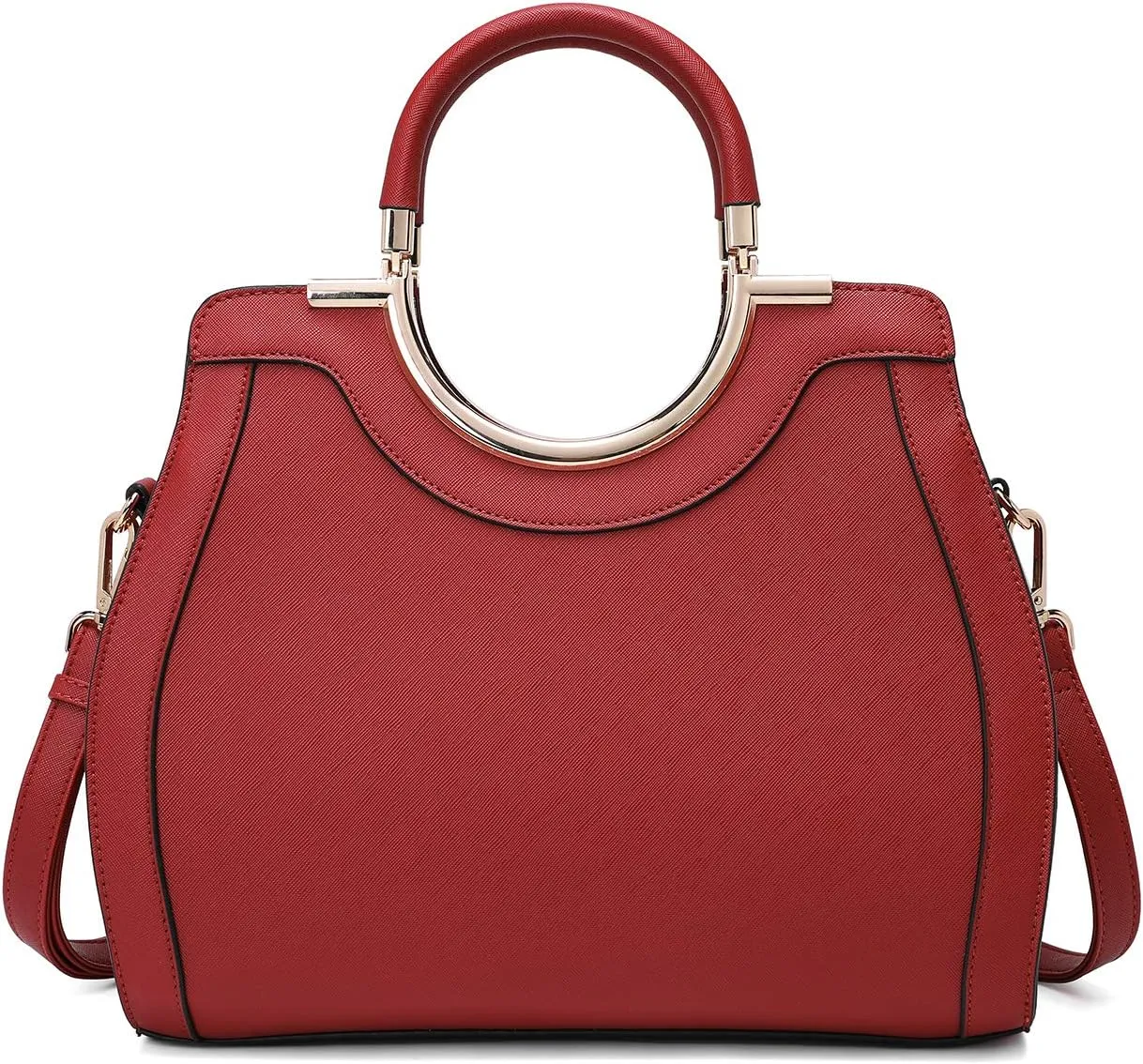 LJOSEIND Womens Handbags Designer Purses Satchel Totes Structured Shoulder Bags