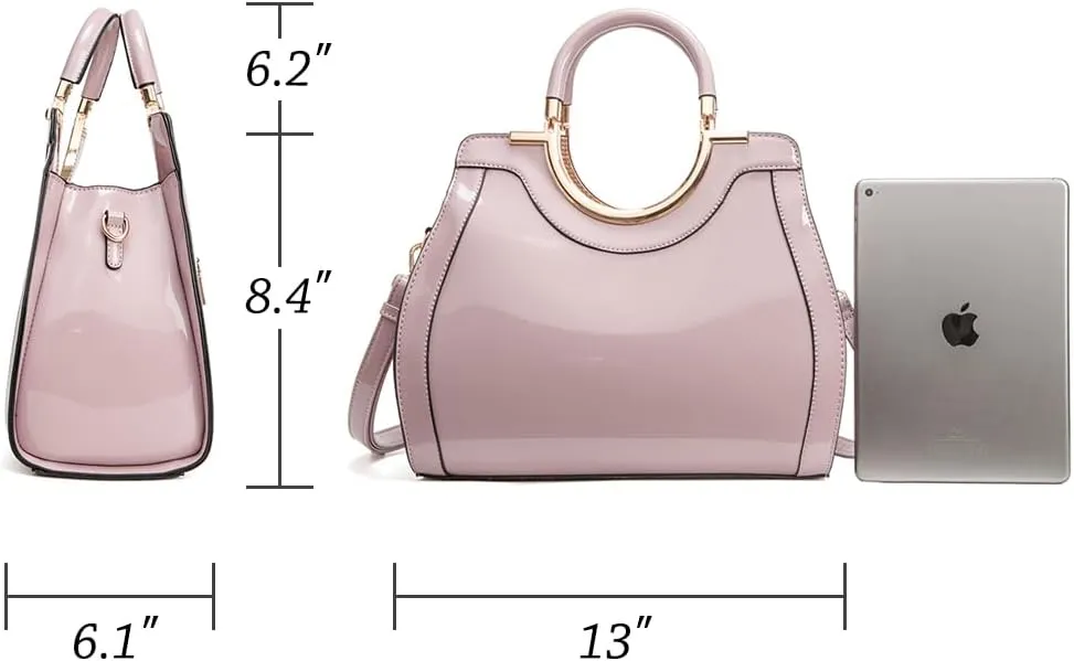 LJOSEIND Womens Handbags Designer Purses Satchel Totes Structured Shoulder Bags