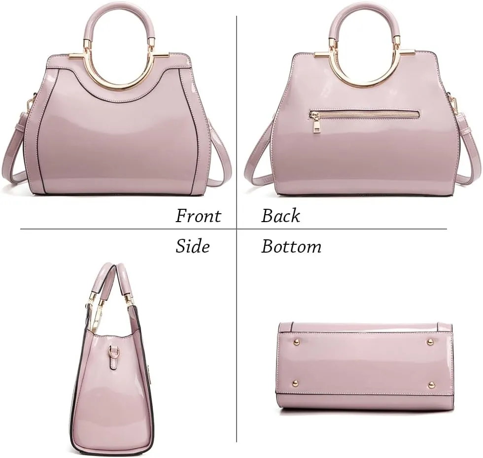 LJOSEIND Womens Handbags Designer Purses Satchel Totes Structured Shoulder Bags