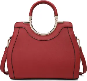 LJOSEIND Womens Handbags Designer Purses Satchel Totes Structured Shoulder Bags