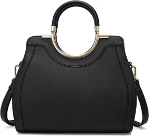 LJOSEIND Womens Handbags Designer Purses Satchel Totes Structured Shoulder Bags