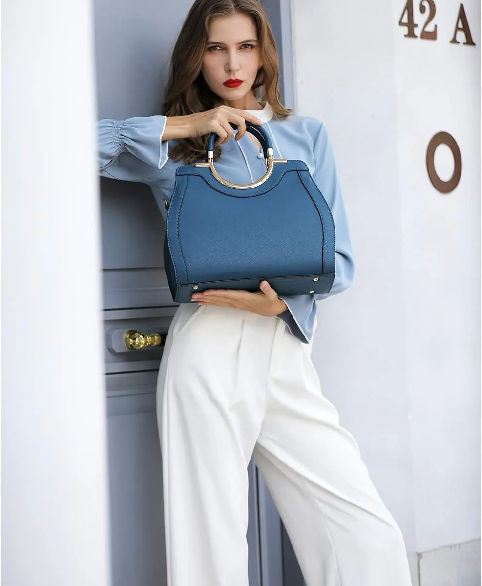 LJOSEIND Womens Handbags Designer Purses Satchel Totes Structured Shoulder Bags