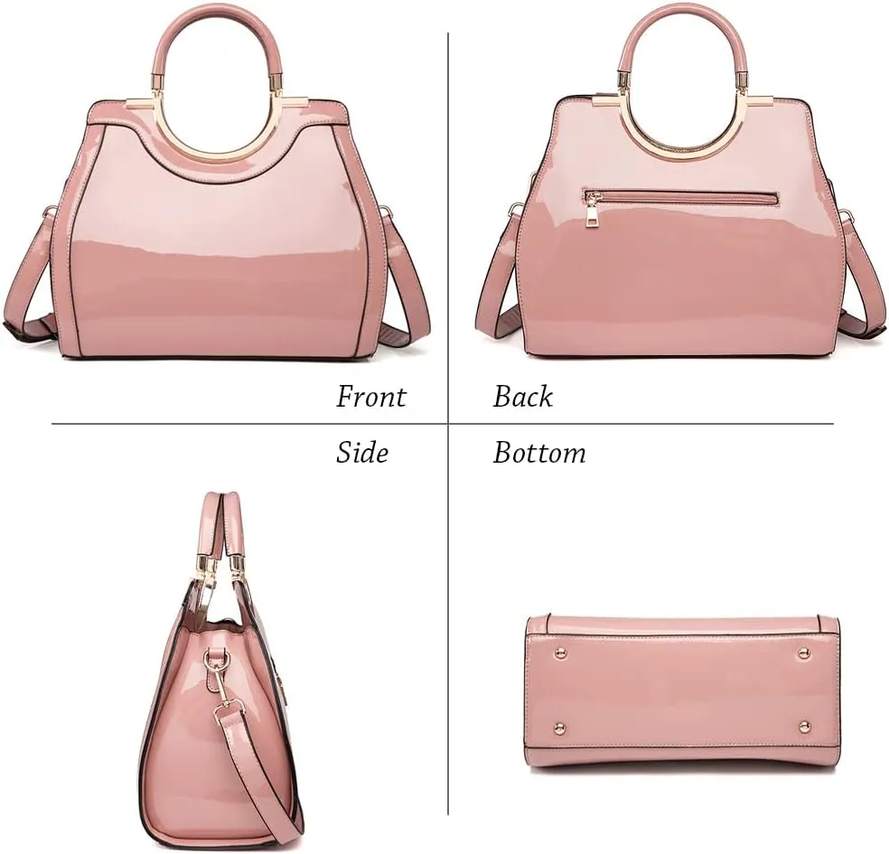 LJOSEIND Womens Handbags Designer Purses Satchel Totes Structured Shoulder Bags