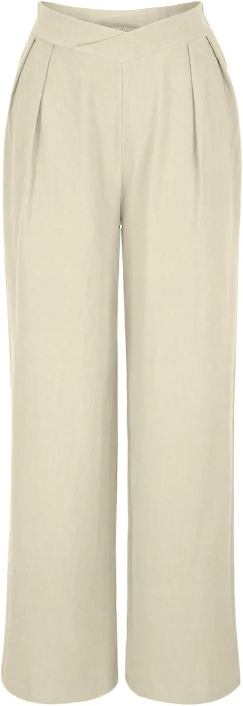 Loose Fit for Women Fall Summer Sport Athletic High Cut Flare Wide Leg Trousers Pants Women 2025