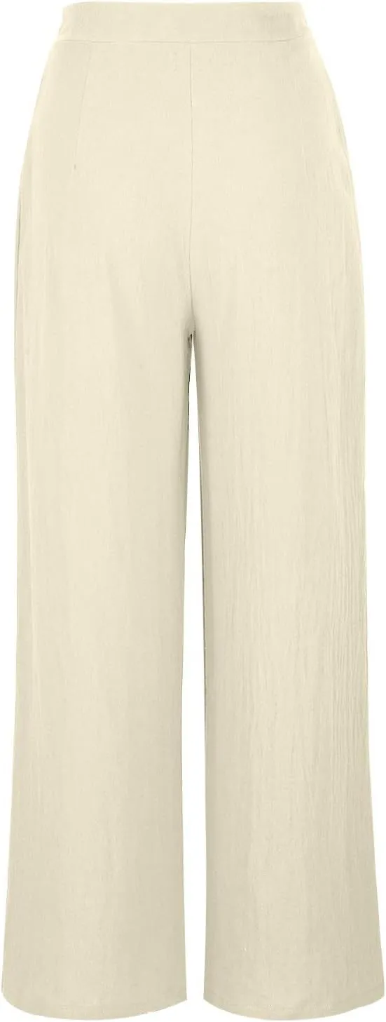 Loose Fit for Women Fall Summer Sport Athletic High Cut Flare Wide Leg Trousers Pants Women 2025