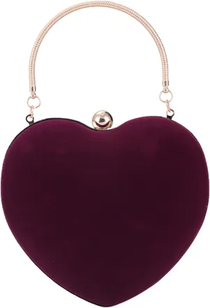 Luxury Party Clutch Purse Cute Heart Shaped Women Handbag Evening Shoulder Bags Embroide Clutch Messenger Bags