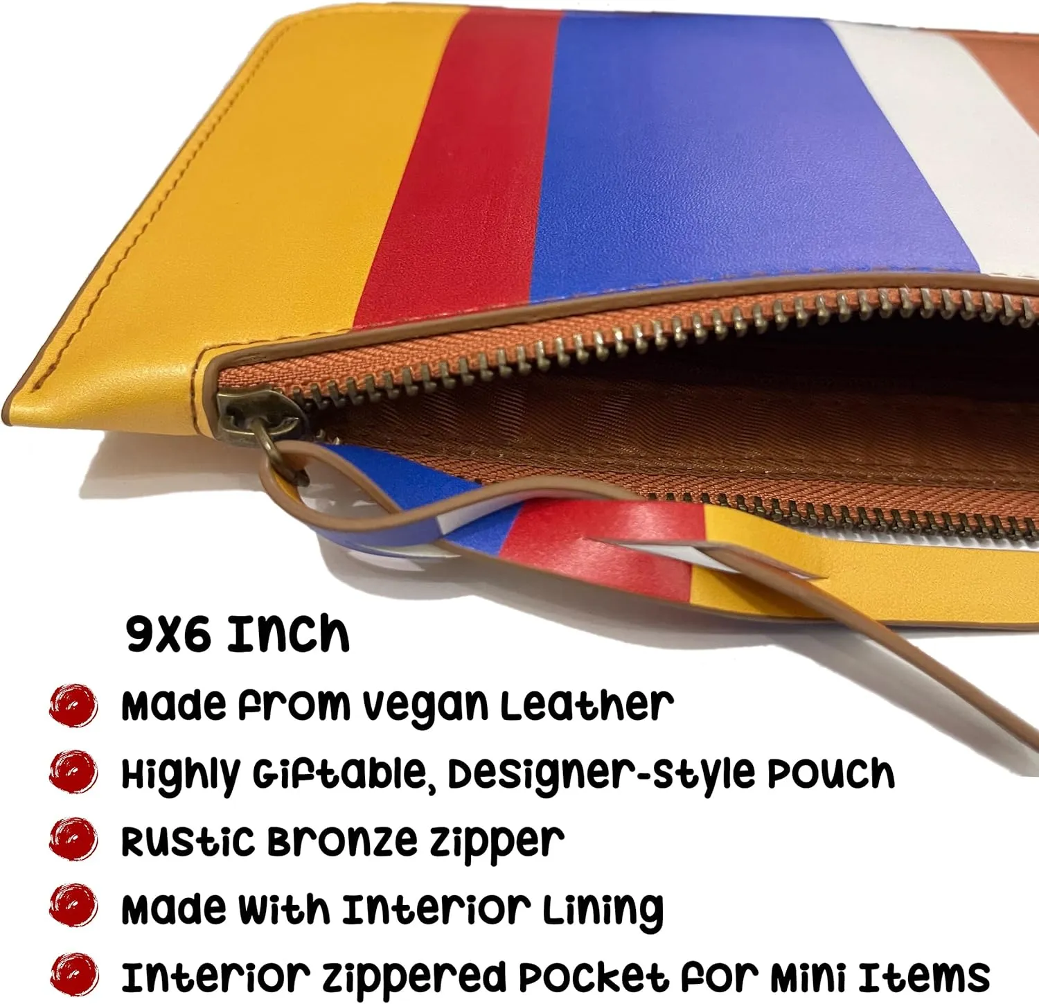 Makeup Bag, Pencil Case, Pencil Pouch, Travel Pouch for Passport and Documents, Travel Essentials