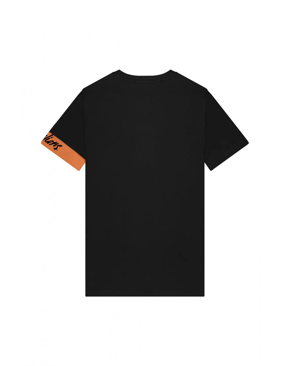 Malelions Men Captain T-Shirt 2.0 | Black/Orange