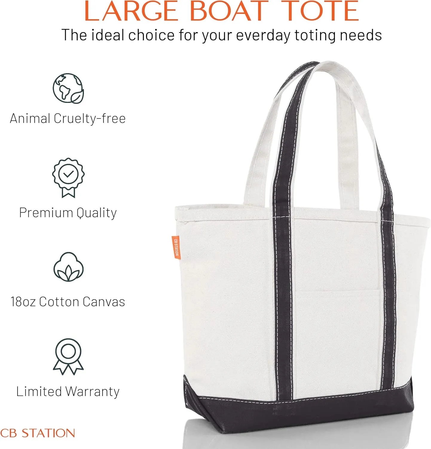 Medium Classic Canvas Tote Bag for Women, Top Zipper Closure, Outer Pocket, Daily Essentials, Groceries, Traveling