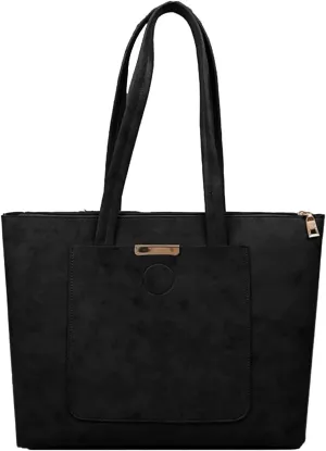 Medium Tote Bag for Women Synthetic Soft PU Leather Shoulder Totes Fashion Vintage Simple Work Commute Handbags