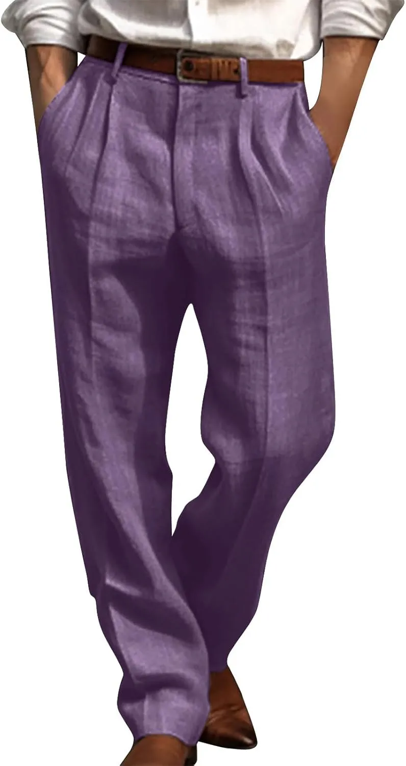 Men Trousers Casual Jogger Work Pants Men's Straight-Fit 5-Pocket Comfort Stretch Chino Trousers Mans Autumn Pants