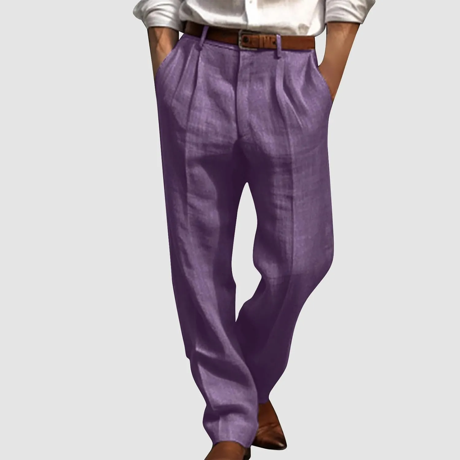Men Trousers Casual Jogger Work Pants Men's Straight-Fit 5-Pocket Comfort Stretch Chino Trousers Mans Autumn Pants