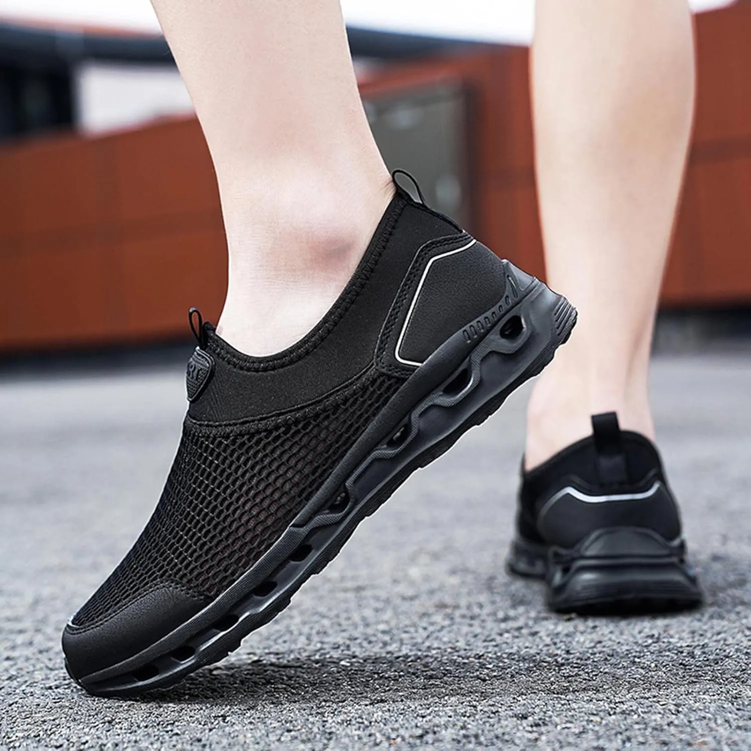 Mens Athletic Shoes Men's Fashion Sneakers Tennis Shoe for Men Slip on Shoe for Men Sport Mesh Sneaker