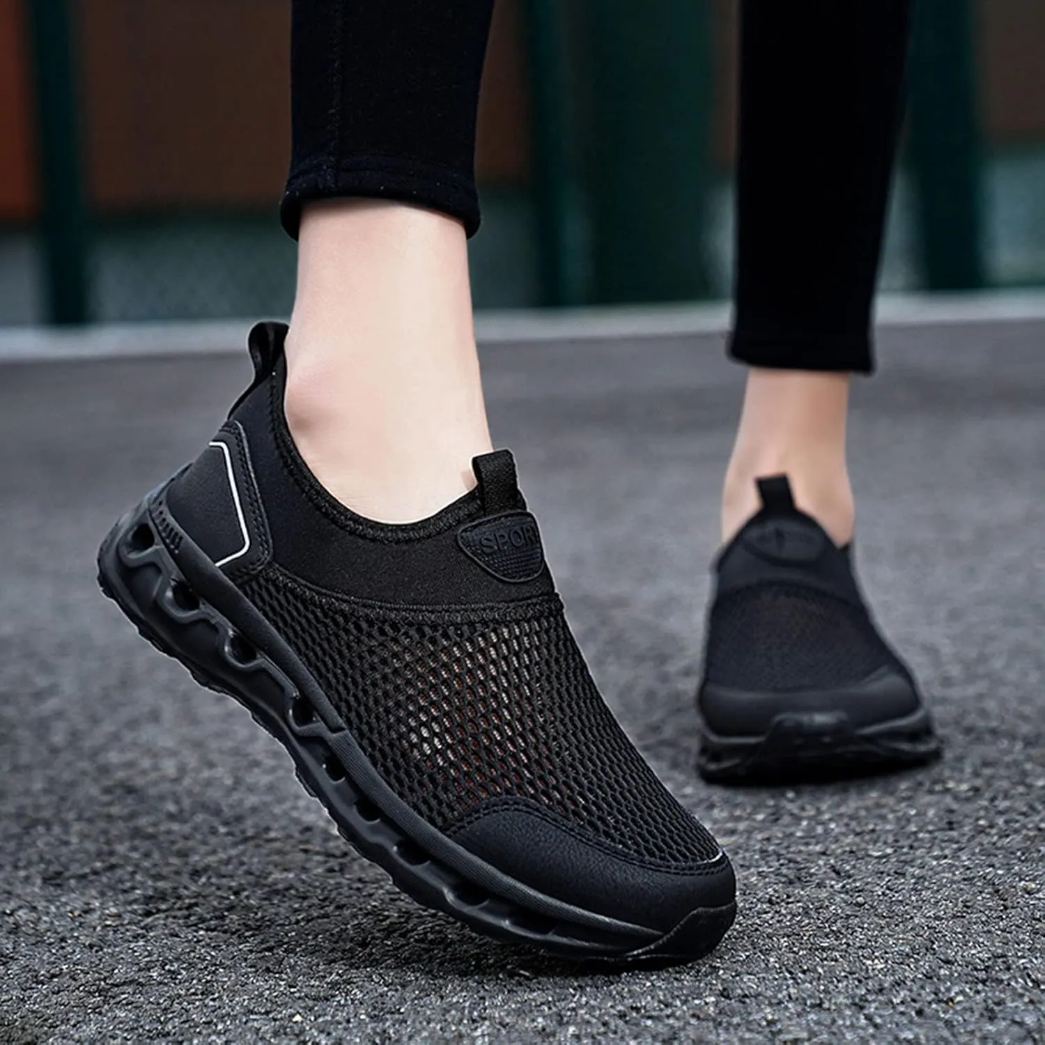 Mens Athletic Shoes Men's Fashion Sneakers Tennis Shoe for Men Slip on Shoe for Men Sport Mesh Sneaker