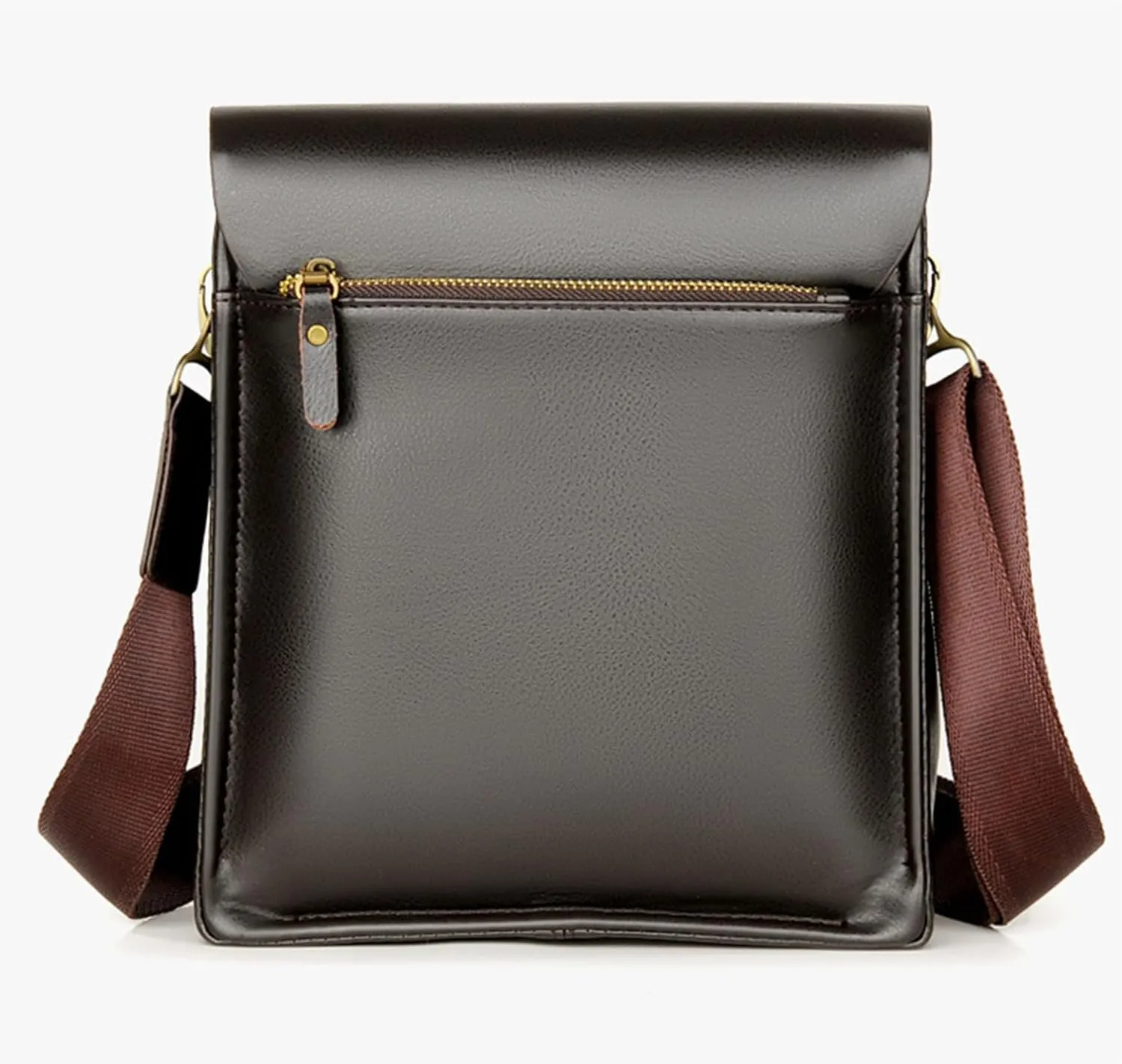 Mens Crossbody Bag, Leather Messenger Shoulder Bag for Women Men Purse Travel Work Business