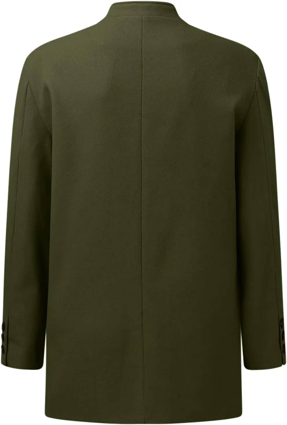 Men'S Fall Winter Jacket Lightweight Casual Coat Button Down Business Jackets Windbreaker