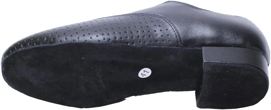 Mens Jazz Latin Dance Shoes Salsa Tango Cha-Cha Ballrom Round Toe Practice Fashion Dancing Shoes Lace Up 1IN