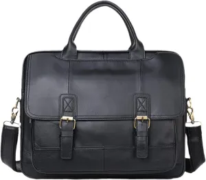 Men's Leather Briefcase Office Bags Genuine Leather Laptop Bags Totes Briefcase Handbags