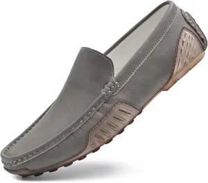 Men's Loafers Casual Shoes Slip On Driving Loafers Penny Loafers with Rubber Sole Soft Light-Weight Flats Boat Free Shoes