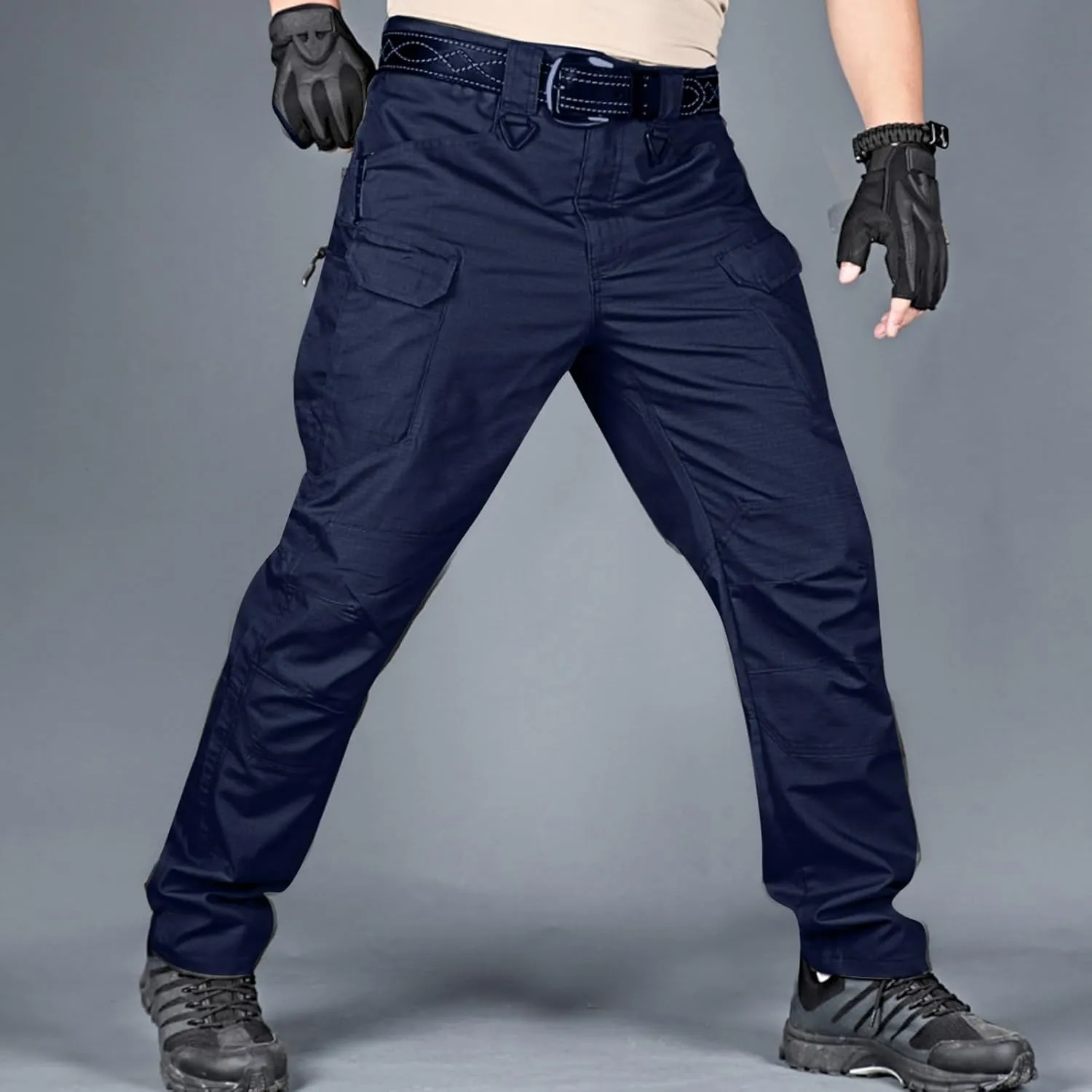 Men's Multi-Pocket Cargo Pants Fashion Work Trousers Men's Military Pants Men Chino Cargo Pants Jogging Pants Men
