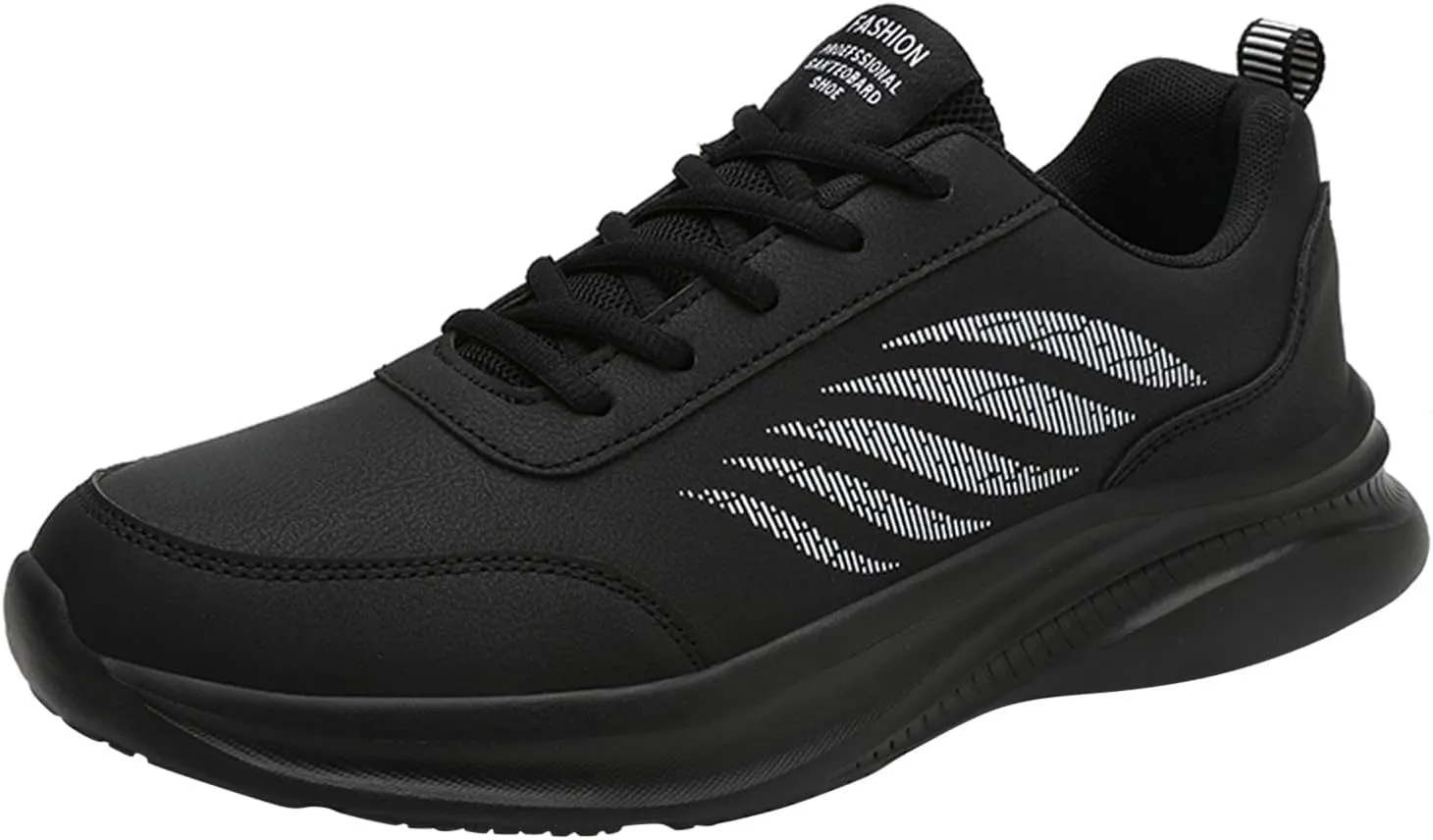 Mens Shoes Casual Leather Laace Up Solid Color Casual Fashion Simple Shoes Running Mens Sneaker Boots