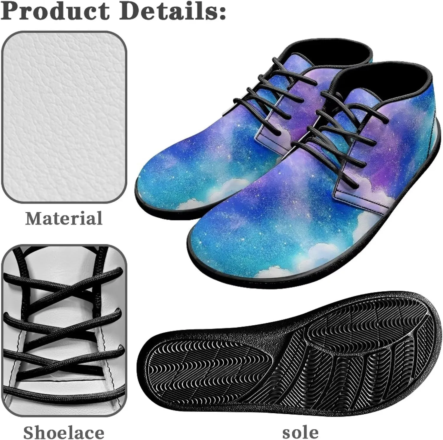 Men's Wide Barefoot Sneakers Walking Shoes Fashion Lightweight Zero Drop Sole Minimalist Running Shoe for Outdoor US 5-14 Black Sole