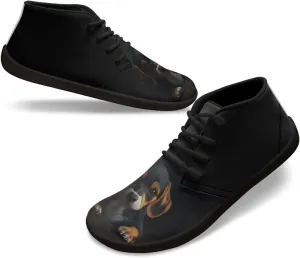 Men's Wide Toe Barefoot Sneakers Slip On Fitness Shoes Lightweight Comfort Outdoor Cycling Shoes for Travel US 5-14 Black Sole