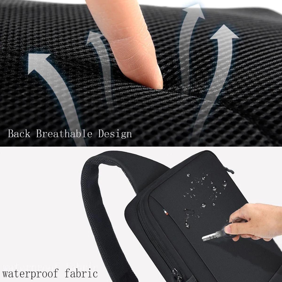 Messenger Bag Sling Bag Crossbody Shoulder Bag for Men Women Travel Daily Work Satchel Bag Waterproof Crossbody Bag