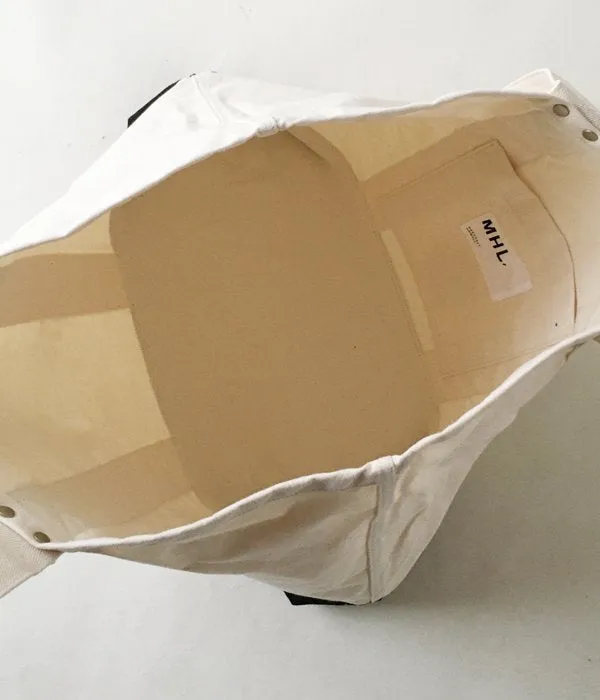 MHL./LARGE CANVAS TOTE BAG
