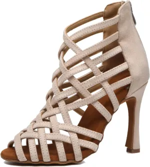 Minishion Ankle Dancing Heels Peep Toe Club Party Ankle Sandals Shoes