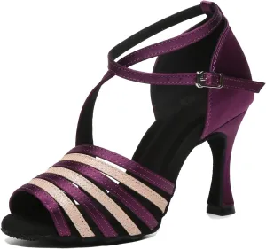 Minishion Womens Ballroom Dance Shoes Strappy Latin Salsa Wedding Evening Sandals