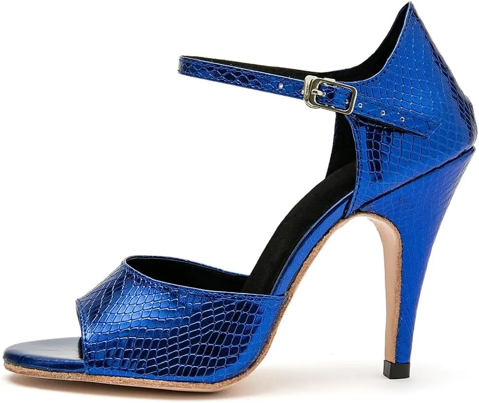 Minishion Women's High Heel Synthetic Tango Dance Sandals