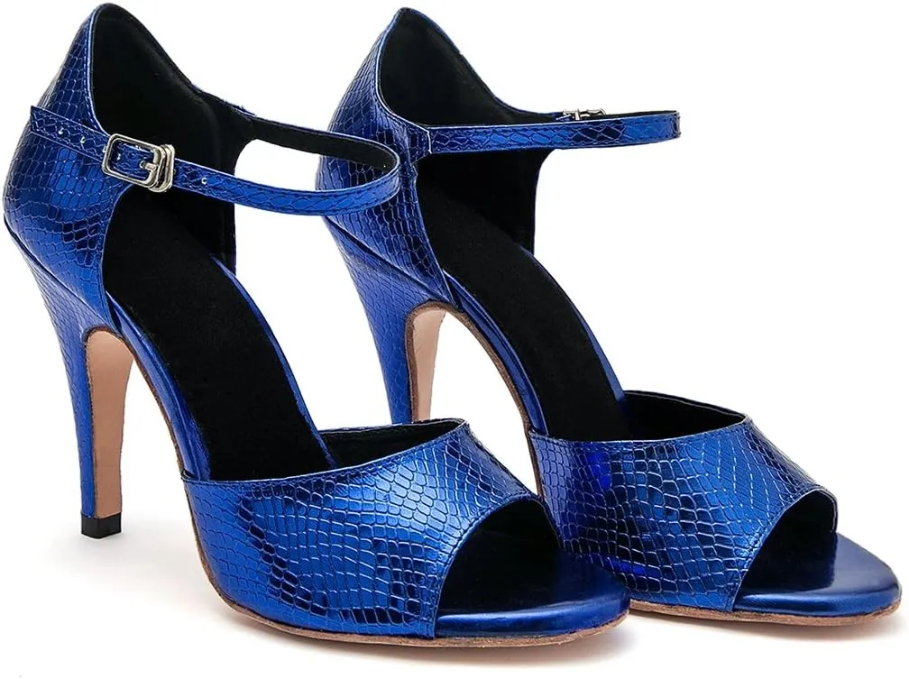 Minishion Women's High Heel Synthetic Tango Dance Sandals