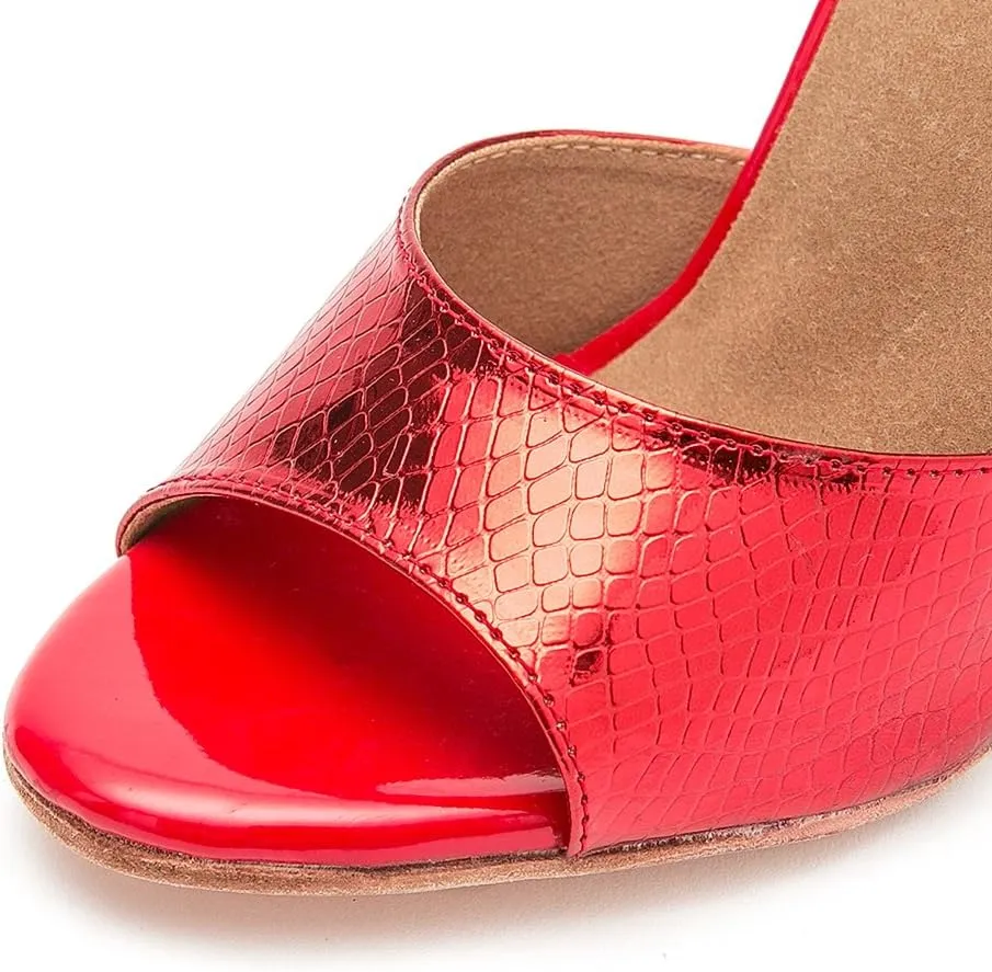 Minishion Women's High Heel Synthetic Tango Dance Sandals