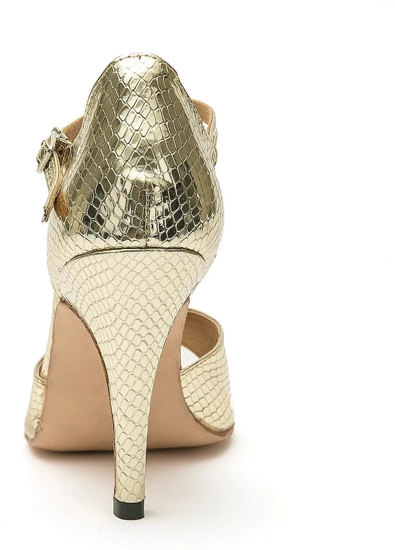 Minishion Women's High Heel Synthetic Tango Dance Sandals
