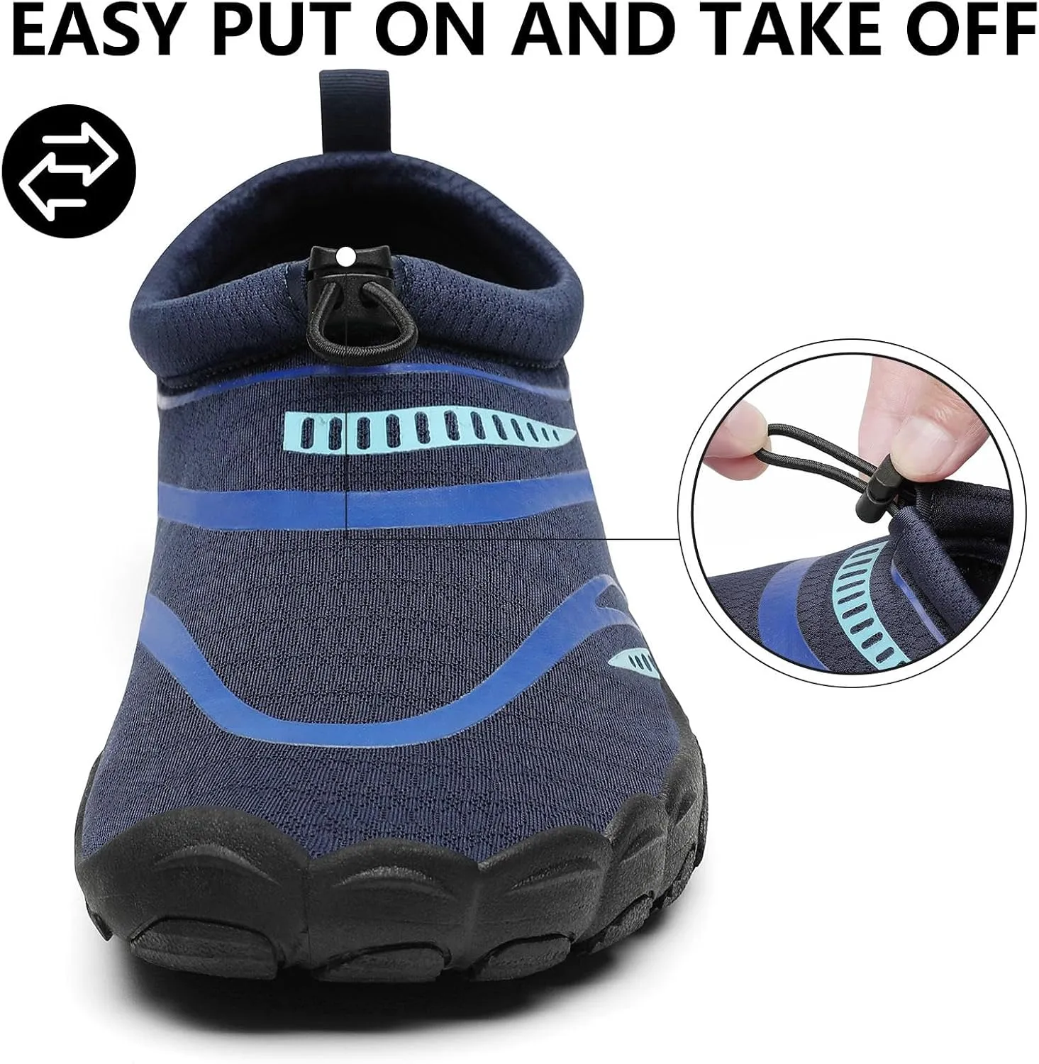 Mishansha Womens Mens Water Swim Shoes Wide Toe Box Barefoot Shoes US Size 5.5-13.5 Women / 3-11.5 Men