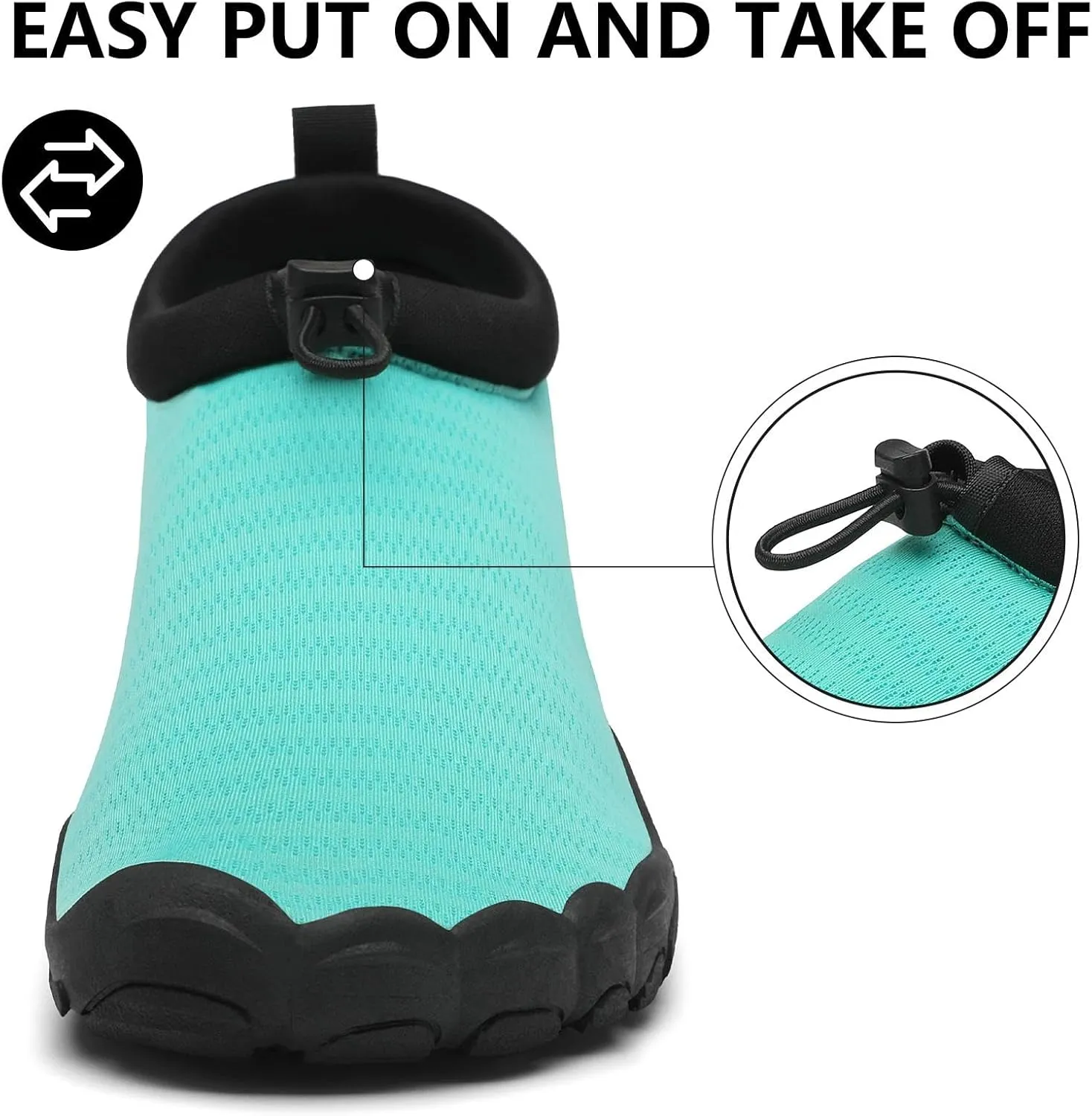 Mishansha Womens Mens Water Swim Shoes Wide Toe Box Barefoot Shoes US Size 5.5-13.5 Women / 3-11.5 Men