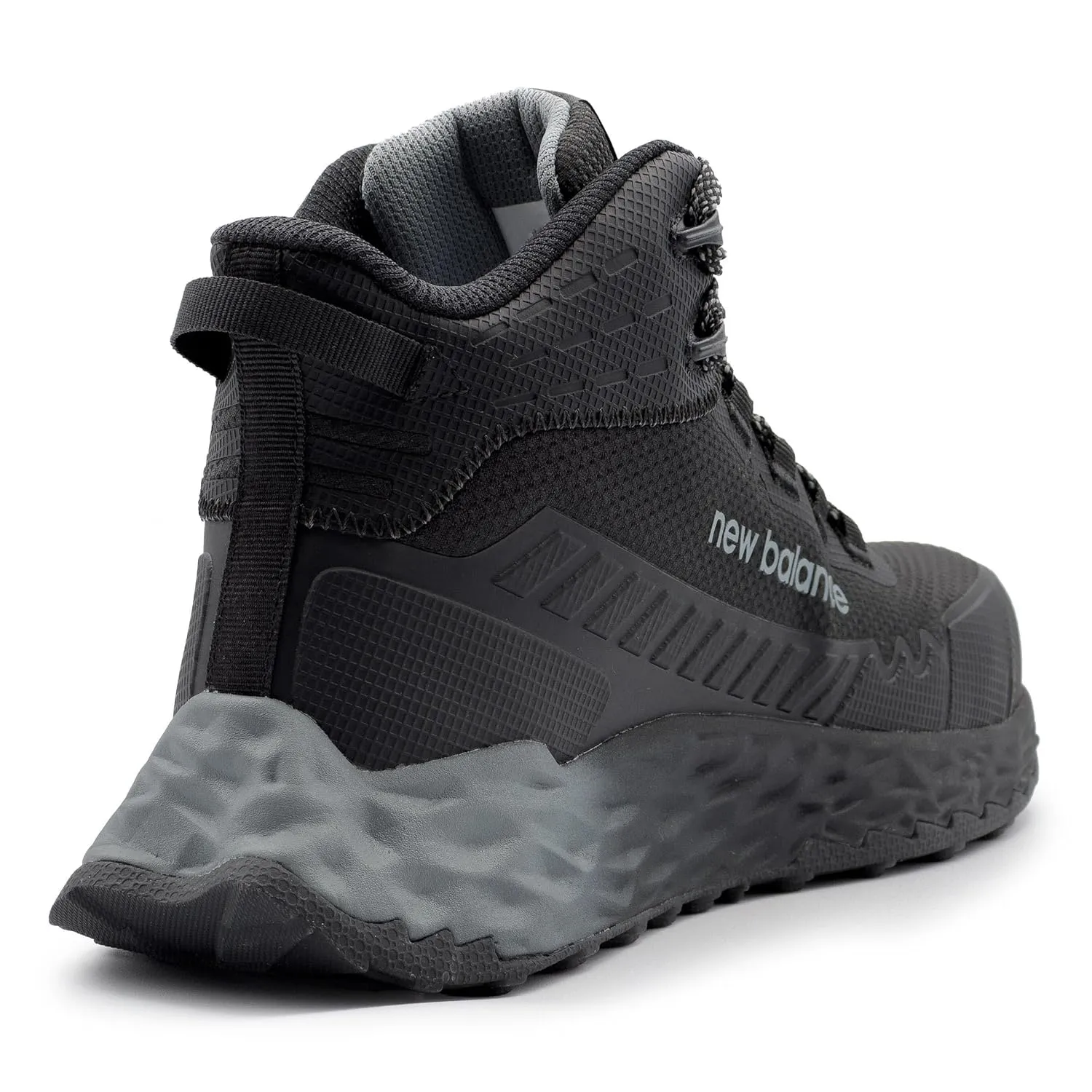 New Balance Fresh Foam Cremorne Composite Toe Safety Shoes for Men - Non Slip, Electrical Hazard - Wide Fit, Black/Grey, Mid