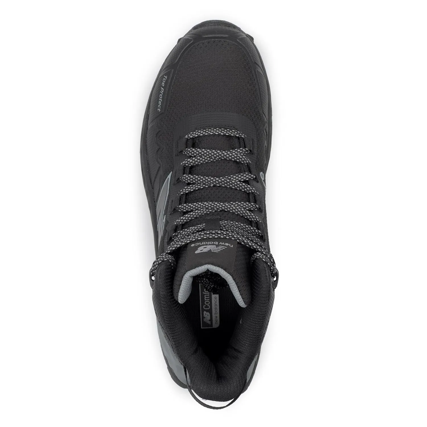 New Balance Fresh Foam Cremorne Composite Toe Safety Shoes for Men - Non Slip, Electrical Hazard - Wide Fit, Black/Grey, Mid