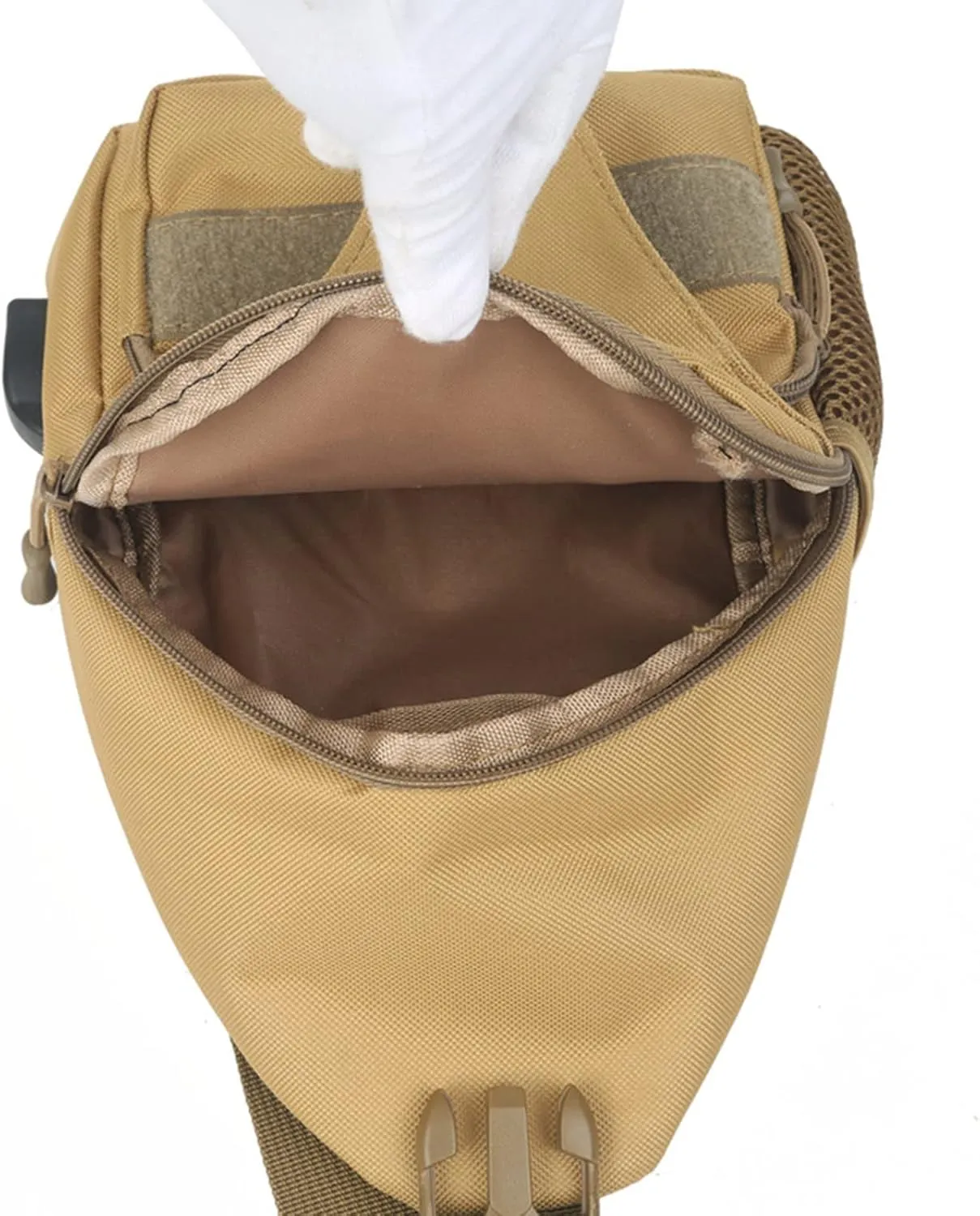 New Chest Bags Large Capacity Backpack Casual Messenger Bags Crossbody Bag Versatile Bag Water Proof (Khaki, One Size)