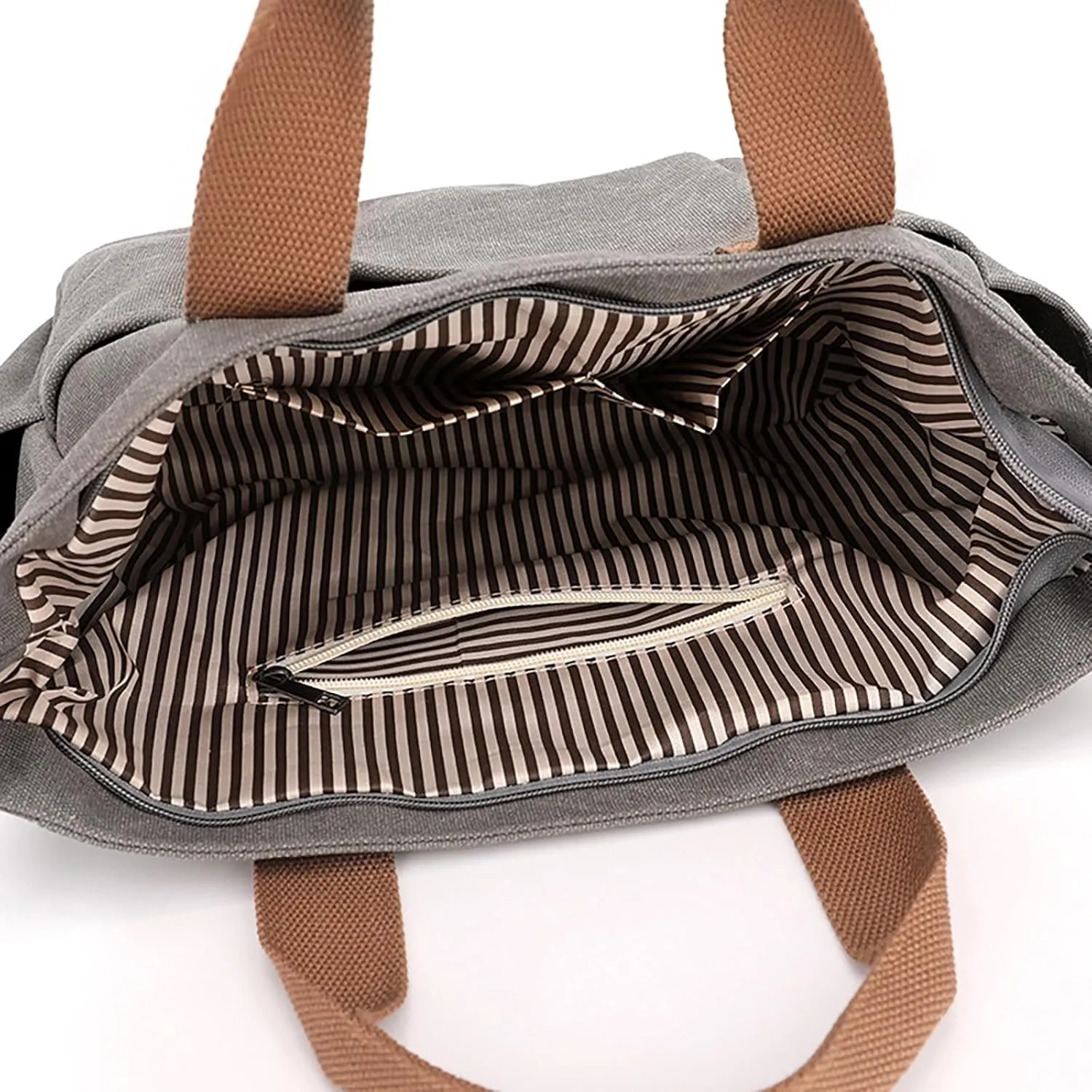 New Fashionable Layer Crossbody Bag Lightweight Canvas Casual Hiking Bag Men Leather Briefcase Bags (Purple, One Size)