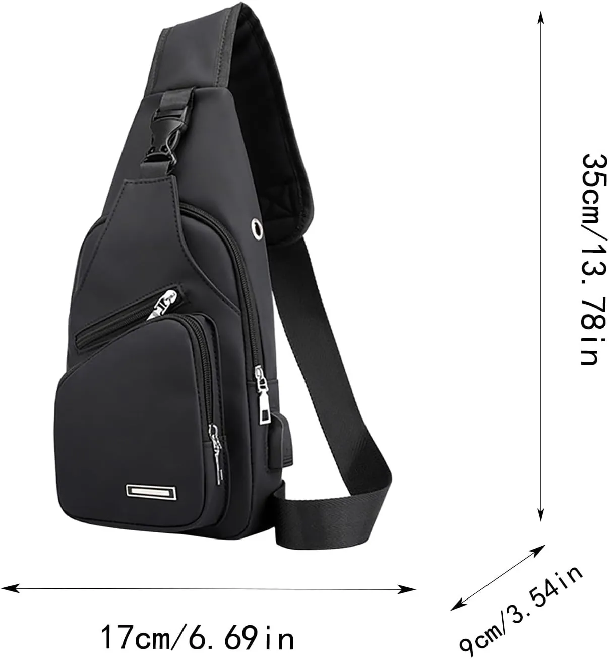 New Fashionable Layer Crossbody Bags Lightweight Nylon Sport Running Hiking Bag Messenger Bag And (Grey, One Size)