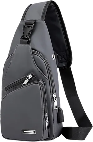 New Fashionable Layer Crossbody Bags Lightweight Nylon Sport Running Hiking Bag Messenger Bag And (Grey, One Size)